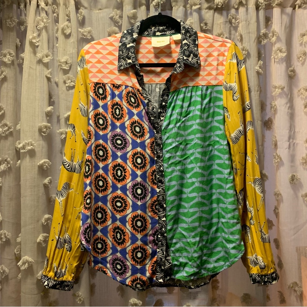 Maeve Contrast Button Down